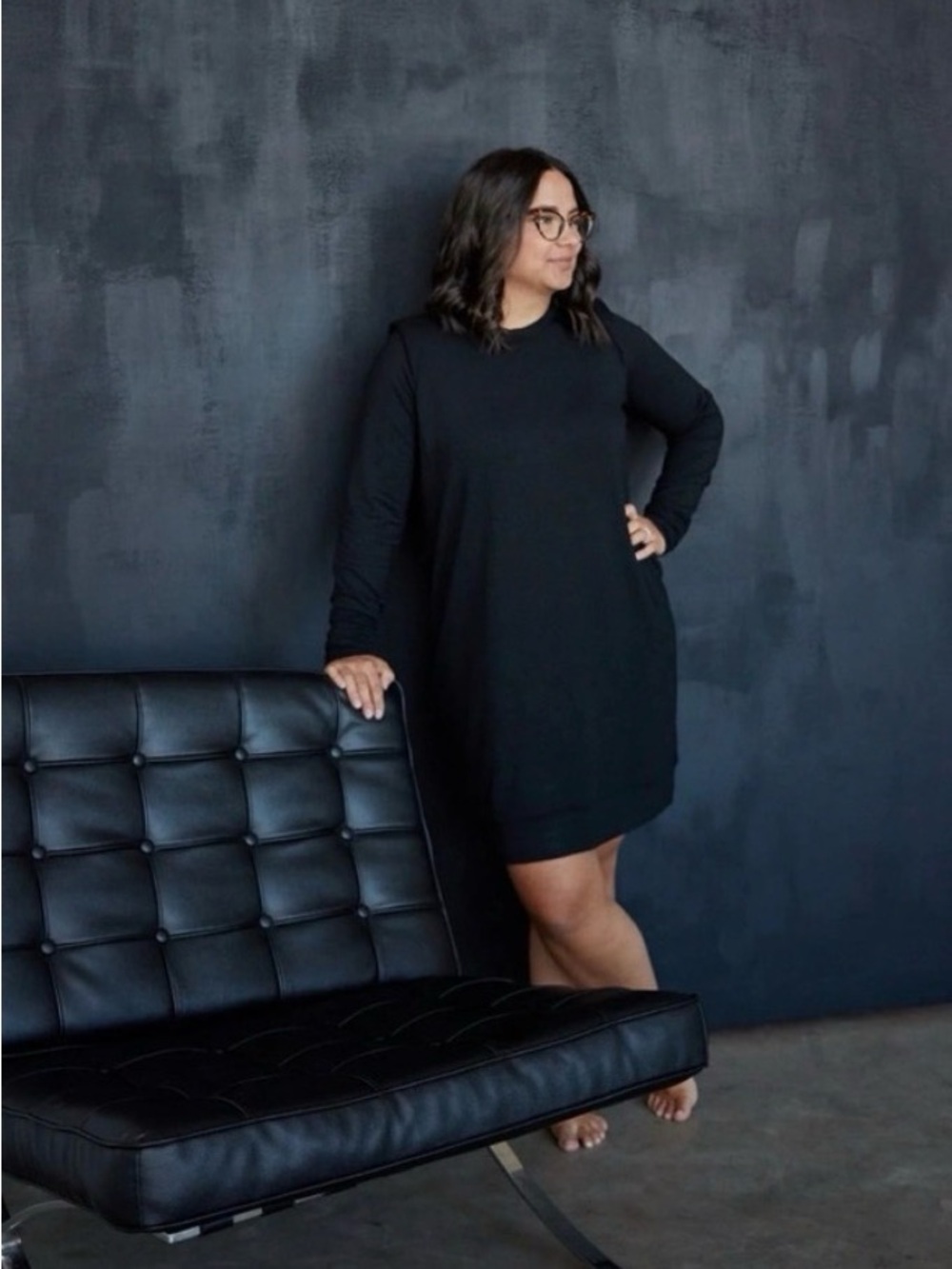 Lost in Layers CREW SWEATER DRESS